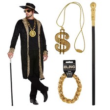 Black Pimp Adult Costume Fancy