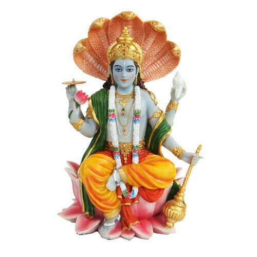Ptc inch vishnu with lotus - inch,