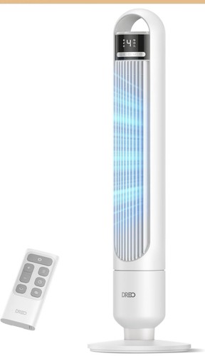 Dreo tower fan - dreo, bedroom,