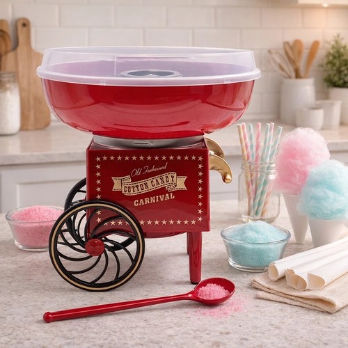 Electric candy floss - candy, making