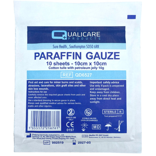 Paraffin gauze cotton dressing - paraffin,