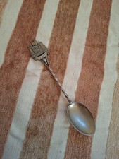 Vintage Silver Tea Spoon Bath Abbey Hallmarked Antique John Milward Banks 1898