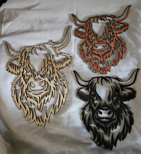 Highland cow wall hanging