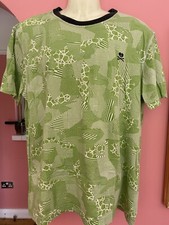 Rare Jeff Griffin Razzle Dazzle t-shirt in Green & White Size XXL -Made in Italy