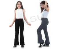 GIRLS SCHOOL PULL UP TROUSERS COMFORTABLE FLEXIBLE STRETCHY GIRLS TROUSERS