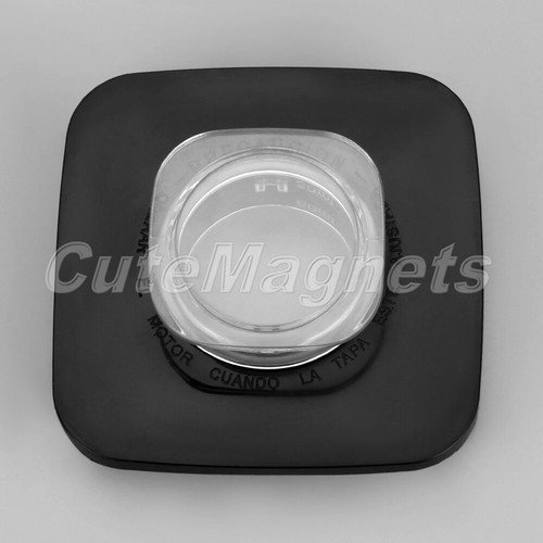 Black jar lid cap center - cap,