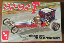 AMT 1258 1:25th scale  Infini-T Longnose Coupe show Rod Dragster Model T Ford