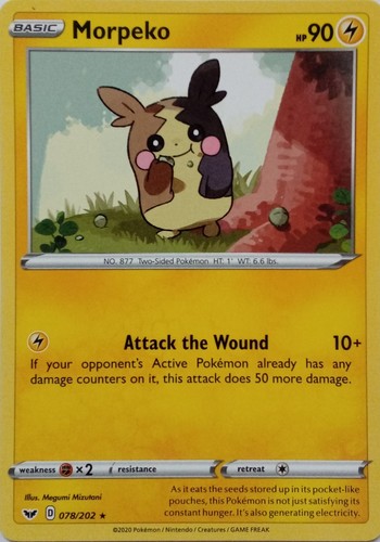 078 202 morpeko rare - 078/202,