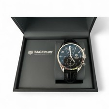 TAG HEUER CARRERA CAS 2110 - DATE! 2019, BOX, PAPERS, MINT RARE NUMERALS/DESIGN!