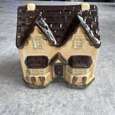 Vintage Dr Barnardo`s Charity Collection Money Box Ceramic Cottage Shape 1960`s