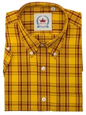 Relco Mens Check Shirt Short