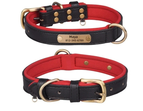 Soft leather collar - soft,