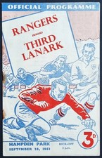 Rangers v Third Lanark - Glasgow Cup Final - 28th September 1953