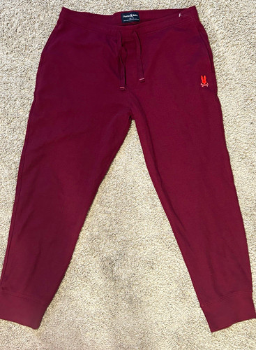 Psycho bunny men burgundy - bunny, men's