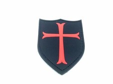 Crusader Cross Black PVC