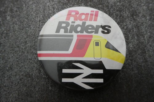 Rail riders pin badge - rail, button