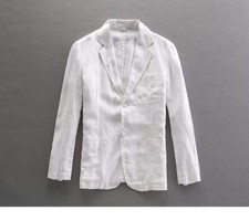 Men Casual Thin Linen Blazer