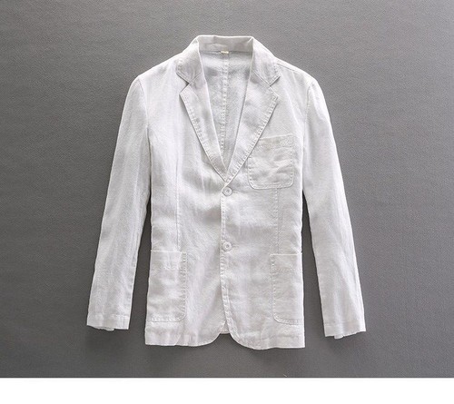 Men casual thin linen blazer - casual,