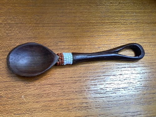 Vintage teak african - teak, carved