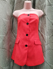 BNWT AUTHENTIC KAREN MILLEN ORANGE TAILORED BODICE TOP  BLOUSE SIZE 12