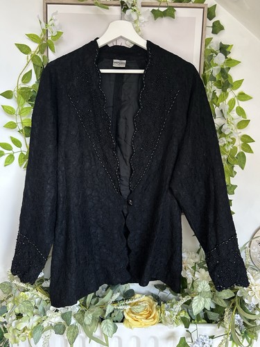 Vintage 80s black lace - black,