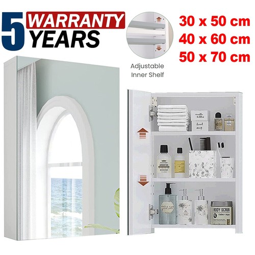 Single door bathroom mirror - door,
