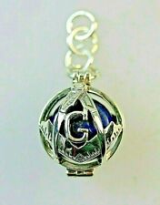 MASONIC LAPIS LAZULI SILVER MASONIC BALL PENDANT