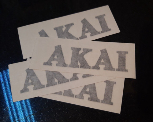Black akai stickers - 4,