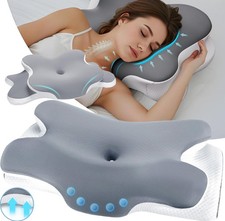 Orthopedic Pillow Ergonomic Side Sleeper Pillow Memory Foam Pillow for Side Back