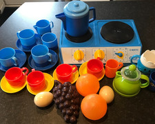 Group of Plastic Toys -  Play Kitchen Food & Cutlery Items - Lot A