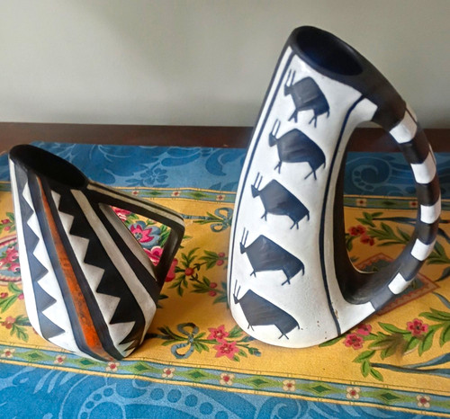 Danish 2pc ceramic - ceramic, art