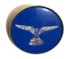 Acrylic Metal Rare Blue YOC Young Ornithologists Club Member Pin Badge Brooch