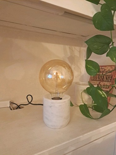 Habitat marble table lamp 25cm - table,