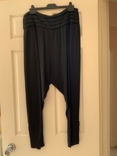 zara women black harem pants