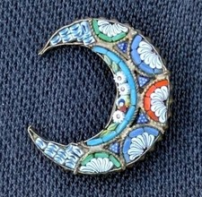 Vintage Micro Mosaic Crescent