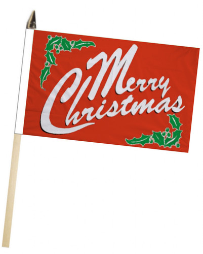 Merry christmas holly large - merry,
