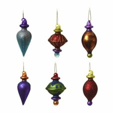 Glass handcrafted baubles - glass,