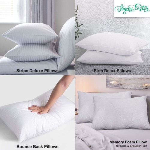 Large soft pillows bounce back - pillows,