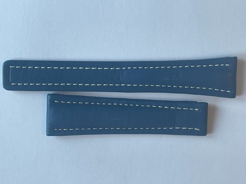 Breitling 16mm blue leather - breitling, 20-16mm