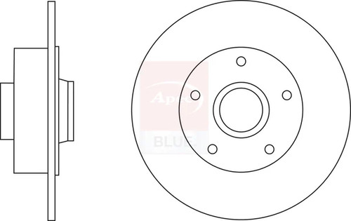 Brake discs pair - pair, solid