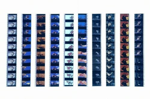 Disney 35mm film cell - cell, strips