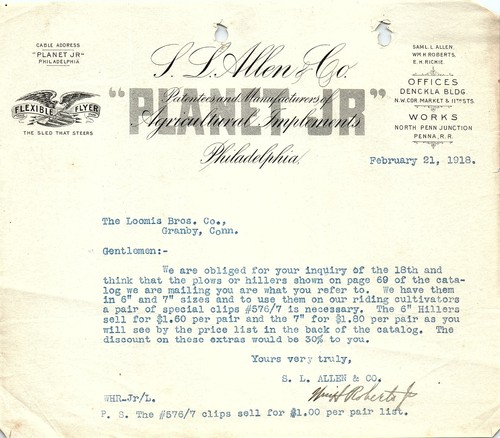1913 allen co planet - co.,