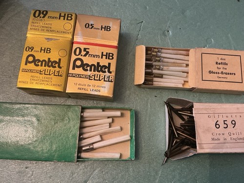Vintage drafting lot gillott - drafting, lot-gillott