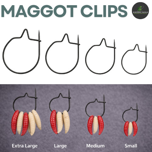 Fishing maggot clips rings - fishing,