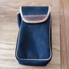 Vintage Canon Japan Black And Brown Camera Case With Belt Clip