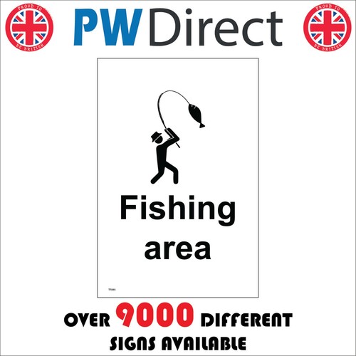 Sign fishing area angling - fishing,