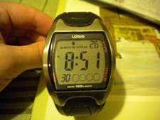 Men's LORUS R2327CX9 LCD Digital Watch, good condition and new battery fitted.