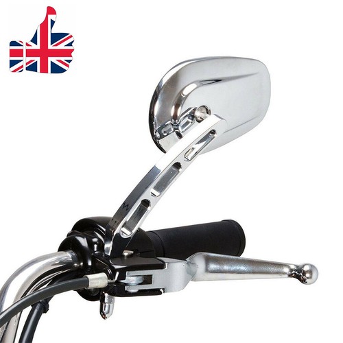 Pair chrome motorcycle mirrors - pair,
