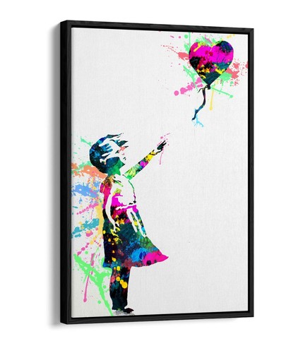 Banksy balloon girl rainbow - banksy,,
