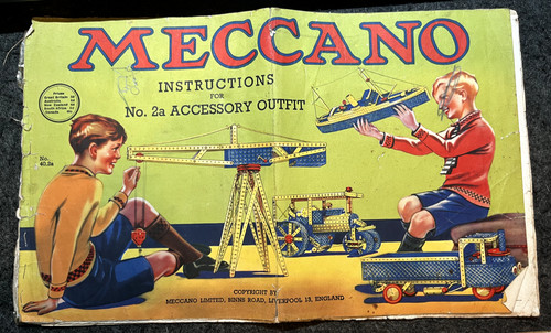 Vintage meccano instructions - meccano,